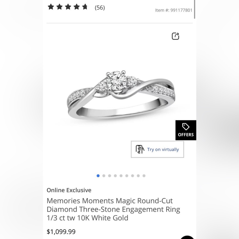 Kay Jewelers Diamond Engagement Ring - Picture 5 of 10
